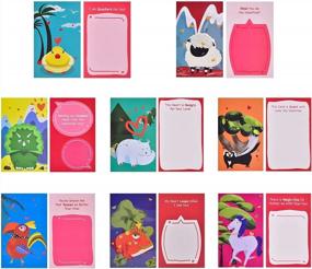 img 3 attached to Spread Love With These Adorable Animal Pattern Valentine Cards & Mailbox Set For Kids!