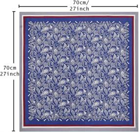 img 2 attached to Sleeping Floral Scarves Bandanas Bundle Women's Accessories : Scarves & Wraps