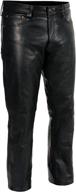 👖 stay stylish and comfy with milwaukee leather lkm5790 men's classic 5 pocket pants logo