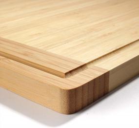 img 2 attached to Upgrade Your Kitchen With BambooMN Universal Premium Pull Out Cutting Board - Perfect Fit For Standard Slots, Heavy Duty With Juice Groove - 20" X 14" X 0.75" - 1 Piece