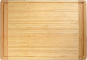 img 3 attached to Upgrade Your Kitchen With BambooMN Universal Premium Pull Out Cutting Board - Perfect Fit For Standard Slots, Heavy Duty With Juice Groove - 20" X 14" X 0.75" - 1 Piece