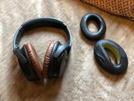 img 1 attached to Upgrade Your Listening Experience With Black Replacement Ear-Pads Cushions For Bose Headphones - Compatible With QC15, 25, 35, 2 & Others review by Allan Ryser
