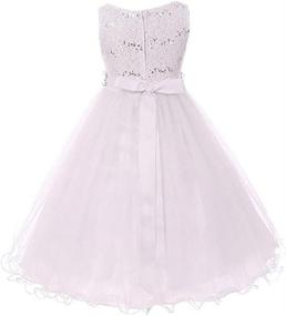 img 2 attached to DreamHigh Wedding Sequined Shining Crystal Girls' Clothing Dresses