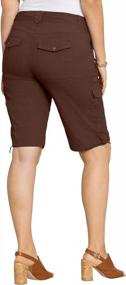 img 2 attached to Roamans Women'S Plus Size Cargo Shorts