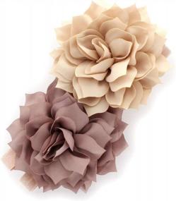 img 4 attached to 🌸 Lello Petal Flower Headbands for Babies, Girls, and Toddlers - Stretchy Elastic Pair