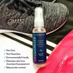 img 1 attached to Solemates Shoe Deodorizer - Eliminates Odor, Extra Strong Shoe Spray Made With Natural Ingredients
