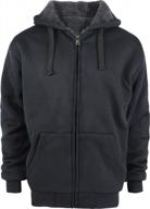 men's heavy sherpa lined hooded winter coats: yasumond zipper hoodies with fleece sweatshirt - big and tall sizes available logo