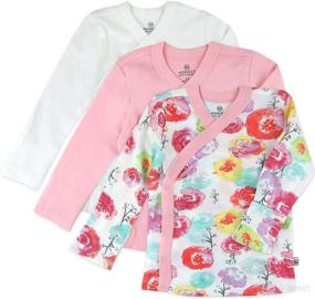 img 4 attached to HonestBaby Organic Side Snap Blossom Preemie Apparel & Accessories Baby Girls best on Clothing