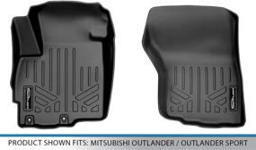 img 1 attached to 🚗 MAXLINER Floor Mats 1st Row Liner Set in Black for Mitsubishi Outlander/Outlander Sport (2011-2021)