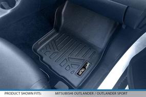 img 2 attached to 🚗 MAXLINER Floor Mats 1st Row Liner Set in Black for Mitsubishi Outlander/Outlander Sport (2011-2021)