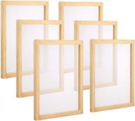 10 Pack Aluminum Screen Printing Screens 10 x 14 inch (Inner Size: 8 x 12 inch) Frame-110 White Mesh