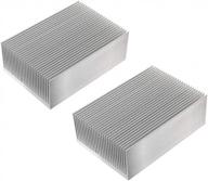 aluminum chipset heat sink - 100mm x 69mm x 36mm cooling fin for high-power amplifiers, transistors, semiconductors (2 pack) by tatoko logo