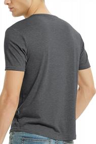 img 3 attached to Men'S Henley 3-Button Short Sleeve T Shirt For Men