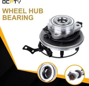 img 3 attached to OCPTY Wheel Bearing Hub 515078: Premium Front Assembly with ABS | Ford Explorer/Mercury Mountaineer | 5 Lugs