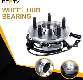 img 2 attached to OCPTY Wheel Bearing Hub 515078: Premium Front Assembly with ABS | Ford Explorer/Mercury Mountaineer | 5 Lugs