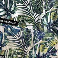 img 1 attached to LIVILAN Tropical Shower Curtain, Green Shower Curtain, Plant Shower Curtain, Leaf Shower Curtain, Botanical Shower Curtain Set With 12 Hooks, 72X84 Inches, Jungle Bathroom Decor review by Evan Larson