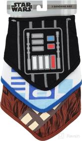 img 1 attached to 🌟 STAR WARS Bandana Bibs Set for Baby Boys - Ideal for Feeding, Teething, and Drooling