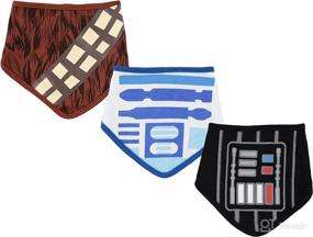 img 2 attached to 🌟 STAR WARS Bandana Bibs Set for Baby Boys - Ideal for Feeding, Teething, and Drooling