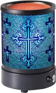 enhance your space with the hituiter electric wax melts warmer – 7 colors lighting, fragrance, and classic cross design! logo