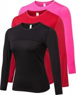 women's long sleeve upf50+ sun protection quick dry workout shirts rash guard by yuerlian logo