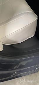 img 5 attached to Чехол на сиденье Tesla Model 3 из кожи наппа - защита автомобильного сиденья Xipoo Fit (белый)