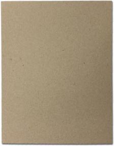 img 4 attached to 📦 High-Quality 30pt Brown Kraft Cardboard Chipboard (100 Pieces) - 8 1/2" x 11" Size