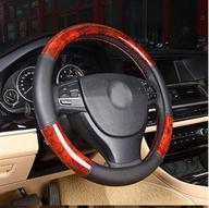 🚗 enhance your driving experience with a sleek black car wood grain steering wheel cover for e46 логотип