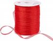add a sparkle to your diy crafts with benecreat 1/4" 500 yards/roll organza ribbon in festive red logo