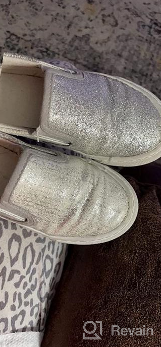 img 1 attached to 👟 Sparkly Glitter Slip On Low Top Canvas Sneakers for Young Children review by Henry Hunter