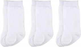 img 3 attached to 3/6 Pack Of Soft Nylon Knee High Socks For Unisex Babies - Newborn To Toddler