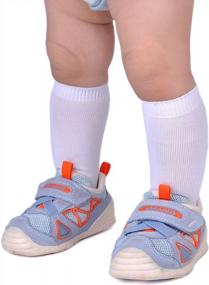 img 2 attached to 3/6 Pack Of Soft Nylon Knee High Socks For Unisex Babies - Newborn To Toddler