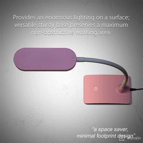 img 1 attached to 💡 Stylish Pink Desk Lamps for Home Office - Ultra Bright Small LED Desk Lamp with USB Charging Port, Ideal Study Lamp and Bedside Reading Lights