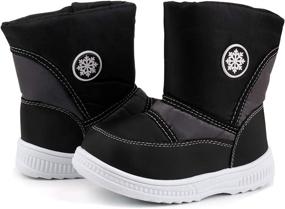 img 2 attached to LONSOEN Winter Weather Waterproof Outdoor Boys' Shoes ~ Outdoor