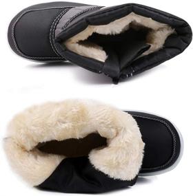 img 1 attached to LONSOEN Winter Weather Waterproof Outdoor Boys' Shoes ~ Outdoor