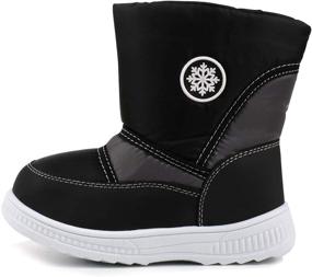 img 3 attached to LONSOEN Winter Weather Waterproof Outdoor Boys' Shoes ~ Outdoor