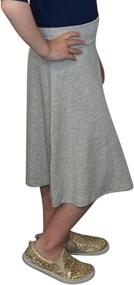 img 2 attached to Stylish & Versatile: Kosher Casual Adjustable 👗 Foldover Waistband Girls' Clothing - Skirts & Skorts