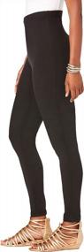 img 1 attached to Ultimate Comfort & Flexibility - Roamans Plus Size Ankle-Length Stretch Legging For Women'S Workout & Yoga