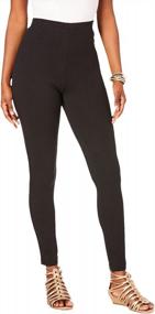img 4 attached to Ultimate Comfort & Flexibility - Roamans Plus Size Ankle-Length Stretch Legging For Women'S Workout & Yoga