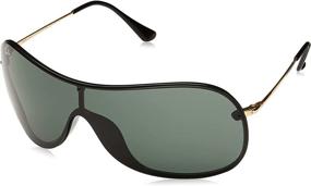 img 1 attached to Ray Ban RB4411 Aviator Sunglasses Black