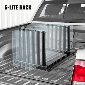 img 2 attached to 🚚 Efficient Glass Transportation with Bestauto Windshield Rack 5-Lite: Strong, 24-Inch Truck Rack with PVC Pad & Foam Padding