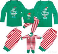 👨 dad mom baby kid family matching christmas pajamas set - snug sleepwear for homewear bliss logo