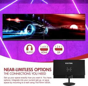 img 3 attached to Viotek 109013NH: Ultra Thin G Sync Compatible Zero Tolerance 23.6" Monitor with 1920X1080 Resolution, 144Hz Refresh Rate, Anti-Glare Coating, Frameless Design, and Wall Mountable Capability.