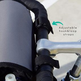 img 1 attached to Сумка на руль для велосипеда Vincita Frank - крепление ремня для складных, шоссейных и горных велосипедов | Аксессуары для передней сумки для велосипеда