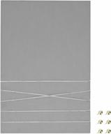 серая бархатная доска памяти размером 12 x 17 дюймов - доска объявлений для заметок из ткани navaris для настенных фотоколлажей, заметок и 6 канцелярских кнопок в комплекте! логотип
