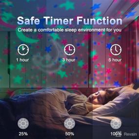 img 2 attached to 🌟 Star Night Light Projector: Timer & Remote Control, 8 Color Options, Sleep Helper Gift for Kids Bedroom - Pink