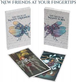 img 3 attached to Explore Your Fantasy World With The Hand-Illustrated Tabletop Role Playing Game DND 5E - The Deck Of Many Friends & Foes!