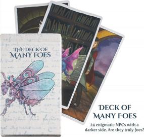 img 1 attached to Explore Your Fantasy World With The Hand-Illustrated Tabletop Role Playing Game DND 5E - The Deck Of Many Friends & Foes!