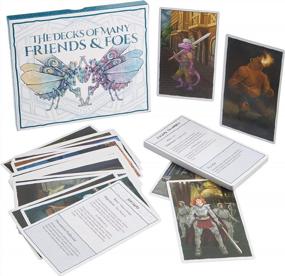 img 4 attached to Explore Your Fantasy World With The Hand-Illustrated Tabletop Role Playing Game DND 5E - The Deck Of Many Friends & Foes!