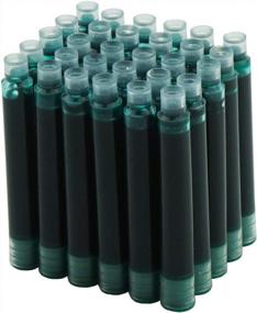 img 2 attached to Asvine Fountain Pen Green Ink Cartridges, Set Of 30 Refill Ink Cartridges, 3.4 Mm Bore Diameter