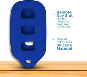 img 1 attached to 🔵 Enhanced Protection: Keyless2Go Silicone Cover for Remote Key Fobs - Blue